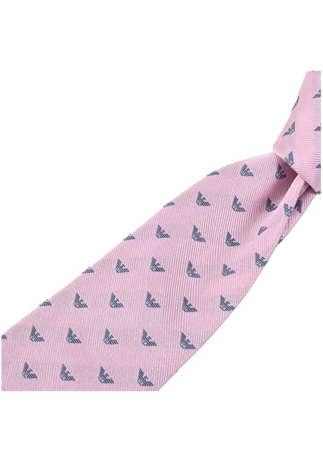 CRAVATTA IN PURA SETA JACQUARD AQUILE ALL OVER EMPORIO ARMANI | Cravatte | 340075 3R61600677